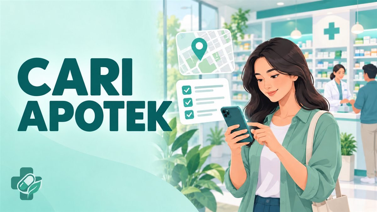 Ilustrasi mencari informasi apotek sebelum berkunjung
