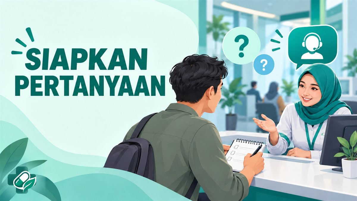 Ilustrasi menyiapkan pertanyaan untuk bantuan layanan JKN